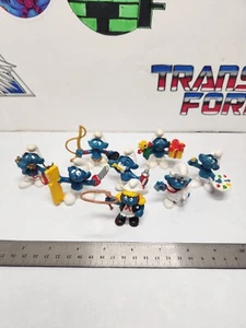 Statuetta Vintage Puffi Pick PVC Tanti Disponibili Peyo Schleich Bully - Foto 1 di 9