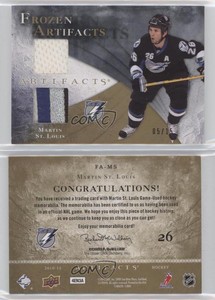 2010-11 Artifacts Frozen Jersey Gold Jersey/Patch /15 Martin St Louis Patch HOF