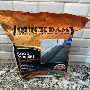 NEW & sealed - 2 Per Bag - Quick Dam 5 ft. Flood Barriers Flooding Prevention - Picture 1 of 10
