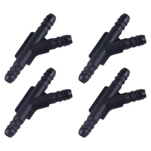 4PC 1/4"6mm Y 3-Way Fuel Line Connector Fitting coupler tubing Hose Union Joiner - Picture 1 of 6