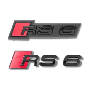 Audi RS6 Lettering Package Black Front + Rear - Picture 1 of 1