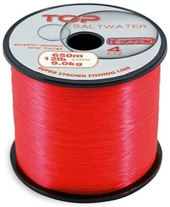 filo metri 1000 pesca surfcasting bolentino feeder mare surf casting rosso fluo - Foto 1 di 1
