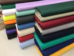 PREMIUM QUALITY cotton drill fabric 150cm wide  twill extra thick material 50cm - Picture 1 of 43