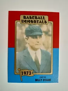 1980 TOPPS BASEBALL IMMORTALS BILLY EVANS #136 1A STAMPA NUOVO DI ZECCA - Foto 1 di 2