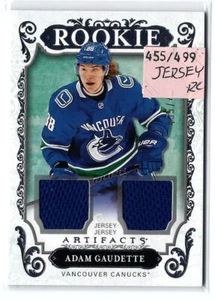 2018-19 Upper Deck Artifacts Material Jersey Silver #178 Adam Gaudette Rookie - Picture 1 of 2