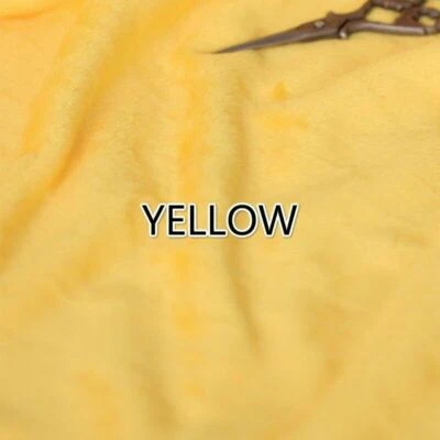 Furry Fluffy Fabric Faux Fur Backdrop Plush Soft Fleece Material Craft Cloth Red - Image 1 of 4