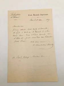Henri Sainte Claire Deville, chimiste - LAS à Paul Le Roux - 1869 Chimie - - Foto 1 di 4