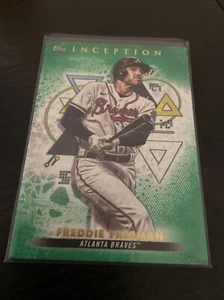 2022 Topps Inception Freddie Freeman SP Green Parallel #100 Braves Dodgers - Picture 1 of 2
