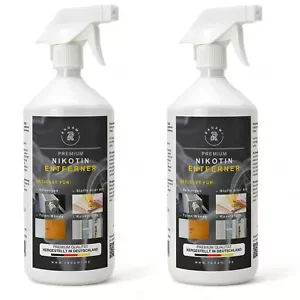 2x1L Nikotinentferner Nikotinreiniger kraftvoll gegen Gilb, Nikotin & Geruch - Bild 1 von 8