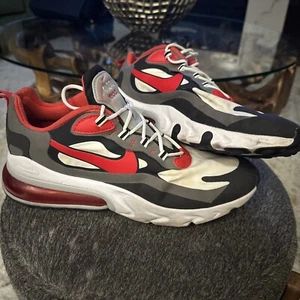 Nike Men’s C13866-002 Air Max 270 React Black Iron Grey Red University Size 11 - Picture 1 of 11