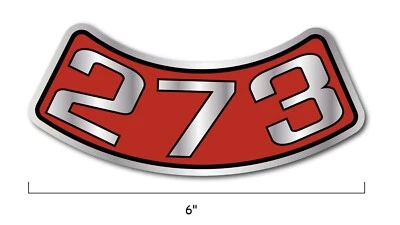 NEW 273 Air Cleaner Decal Sticker for Dodge Plymouth Chrysler Classic Mopar USA - Image 1 of 4