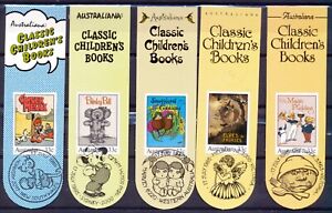 Australien 1985 Kinderbücher Lesezeichen 5x Sonderstempel Michel Nr. 940-44