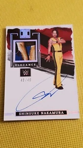 2023 Panini Impeccable WWE Shinsuke Nakamura Elegance Patch Auto Silver /49 - Picture 1 of 2