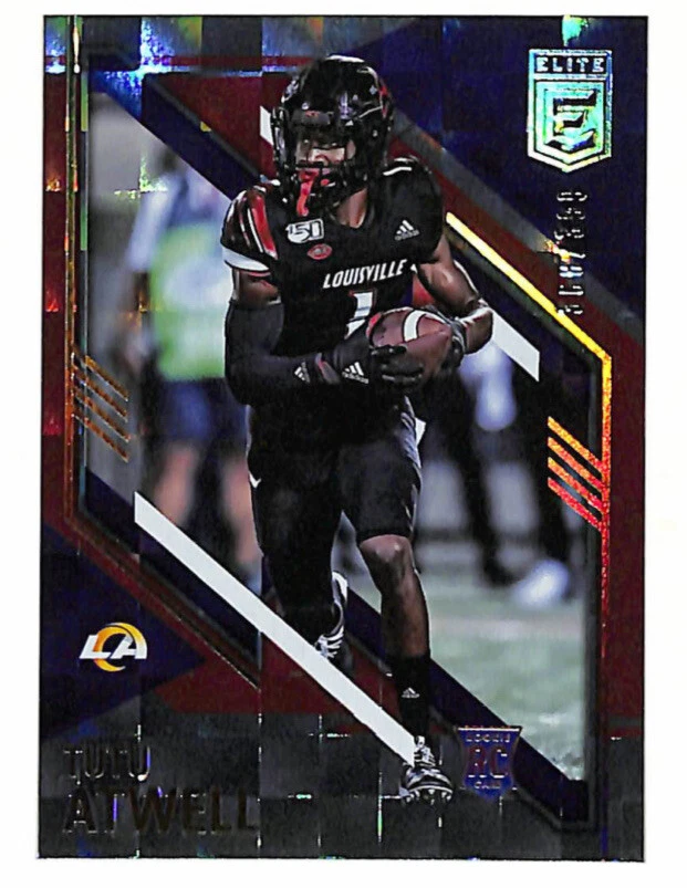 2021 Donruss Elite Tutu Atwell 368/399 red parallel rookie card Rams - Image 1 of 1