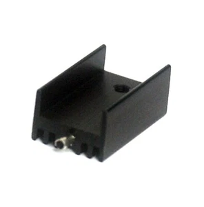 10pc Transistor TO-220 Aluminum Heat Sink * 15x10.5mm WxD H=25mm Black + Pin - Picture 1 of 5