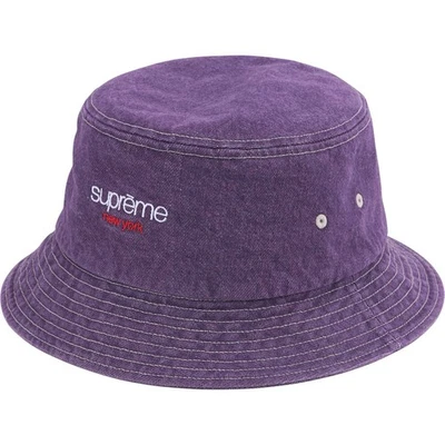 SUPREME DENIM CRUSHER BOONIE Purple Size S/M BUCKET HAT SS25 - Image 1 of 4