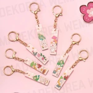 BT21 Character K-TOKKI Edition Stick Acrylic Key Ring Official K-POP Goods - Picture 1 of 29