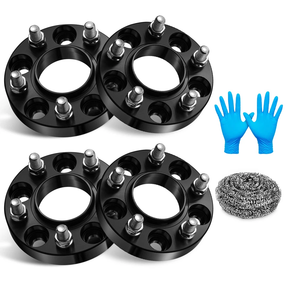 4 Pcs 1 Inch 5x115 Hub Centric Wheel Spacers 14x1.5 For 2005-2023 Chrysler 300 Foto 1 de 4