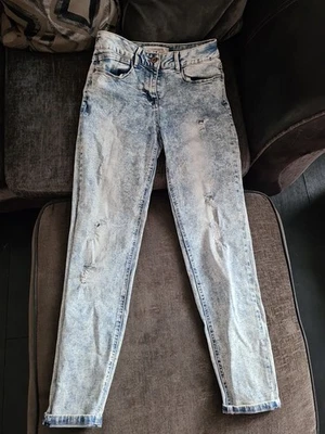 Womens Mom Jean Stretch Ripped Size 8 - Image 1 of 4