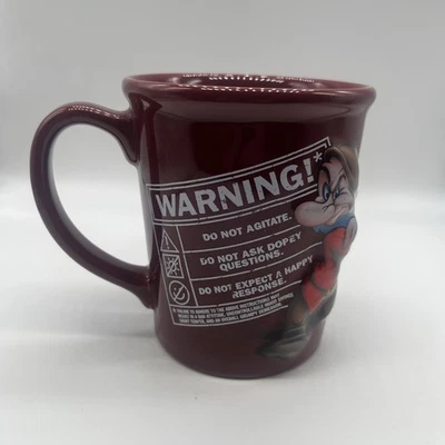 Disney Snow White And The Seven Dwarves Grumpy Red 3D Coffee Mug 500ml Capacity - Image 1 of 4