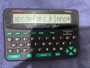 Franklin Wordmaster Plus TPQ-200 Thesaurus Databank Calculator Games Tested VGC - Picture 1 of 5