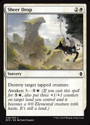 x1 Sheer Drop - Battle for Zendikar - NM - MTG - Image 1 of 1