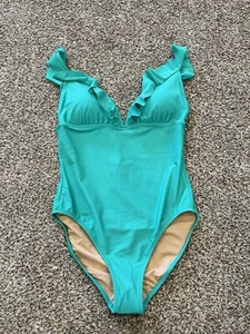 J.crew Green Women's Bathing Suit Size Medium Brand New Adjustable Straps - Picture 1 of 4