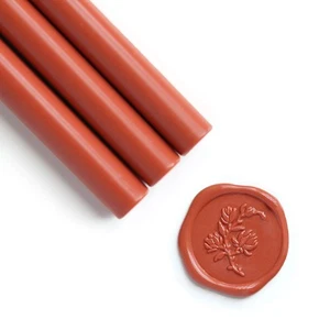 UNIQOOO Mailable Glue Gun Sealing Wax Sticks for Wax Stamp - Terra Cotta Ora... - Picture 1 of 7