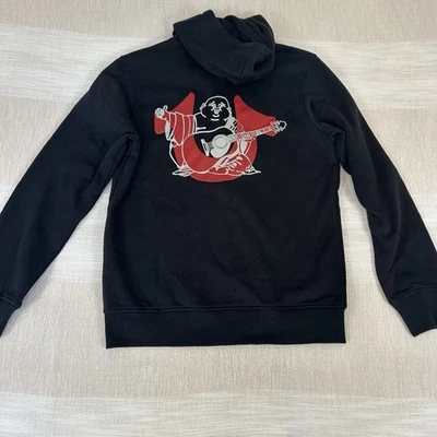 Sudadera con capucha polar True Religion para hombre talla pequeña clásica logotipo de Buda cremallera completa S nueva con etiquetas Foto 1 de 4