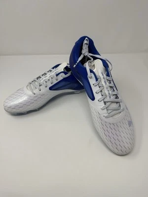 Under Armour Blur LUX MC Low Football Cleats Style 3023190-402 NO BOX Blue White - Image 1 of 4
