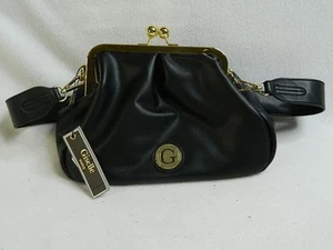 Handtasche schwarz Giselle Paris nagelneu mit Etikett mittelgroß - Bild 1 von 1