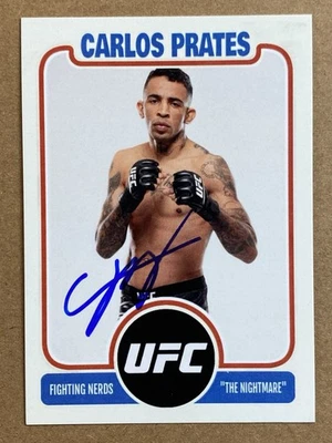 UFC/MMA STAR- CARLOS PRATES AUTOGRAPH 2025 PORTRAIT TRADING CARD #3 - Image 1 of 3