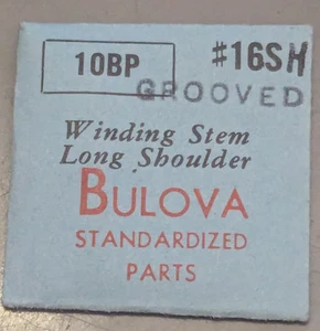 NOS Genuine Bulova Cal. 10BP - Grooved Winding Stem Long Shoulder #16S / 16SH - Picture 1 of 1