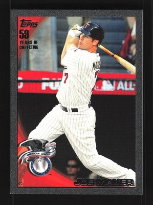 Joe Mauer Minnesota Twins 2010 Topps Update Black #US-320 SN /59 - Image 1 of 2