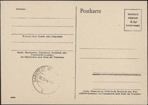 GERMANY, 1946. British Zone  Post Card Mi P 706, Garstedt - Picture 1 of 1