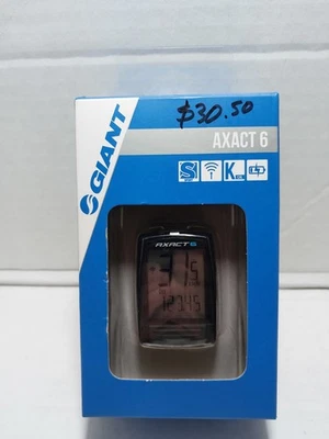Giant Axact 6 Bici Ciclocomputer 6 Funzioni Contachilometri, Orologio, Distanza Viaggio - Immagine 1 di 4
