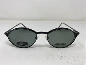 Innovative IMF-302 Matte Black 49-17-140 Metal Eyeglasses Frame w/ Clip-on FZ39 - Picture 1 of 10