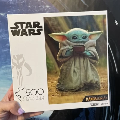 Buffalo Games Star Wars The Mandalorian Sipping My Soup 500 Pc Exclusive Puzzle - Image 1 of 3