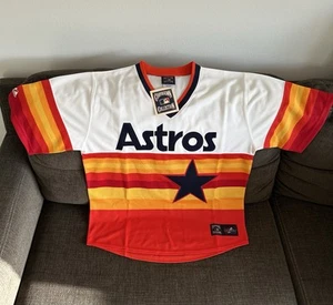 Majestic Authentic Houston Astros Retro Throwback MLB Baseball Jersey Men’s Sz M - Picture 1 of 7