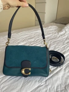 COACH Smooth Leather And Suede Soft Tabby Shoulder Bag - Picture 1 of 10