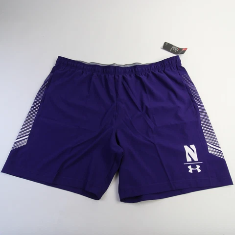 Northwestern Wildcats Under Armour HeatGear Athletic Shorts Men's Purple New Cover