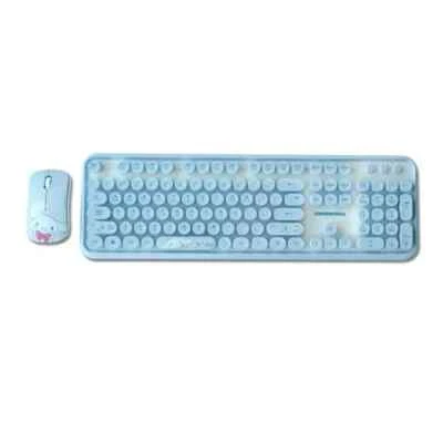 [Sanrio] Characters Pochacco / Cinnamoroll Retro Wireless Keyboard & Mouse Set - Image 1 of 4