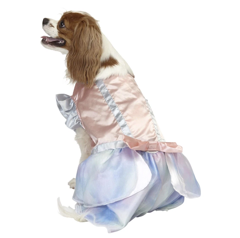 Halloween Pet Dog Costume Size Large Princess Pink Hat and Dress 2 Piece Set