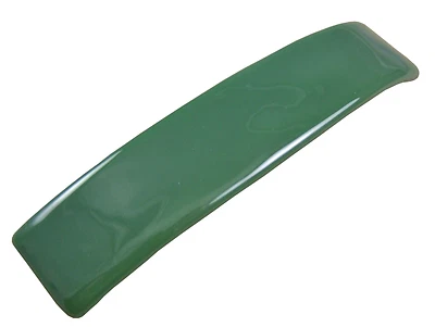 Stained GLASS Hair BARRETTE 3.5" 90mm Jade Forrest Green Simple Basic Slide Clip - Image 1 of 4