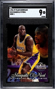 1996-97 Flair Showcase Shaquille O'Neal #10 Row 1 SGC 9 - Picture 1 of 2