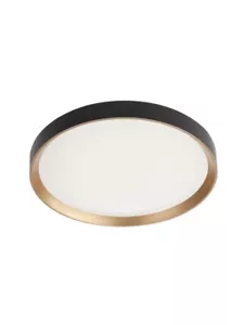 Plafoniera da soffitto a led design moderno rotondo nero e oro RD-0854 - Imagen 1 de 2