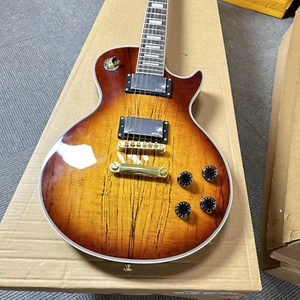 LP Spalted Maple Top Electric Guitar Rosewood Fretboard Gold Hardware - Imagen 1 de 14