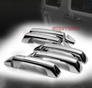 06-10 MANIJA DE PUERTA HUMMER H3 + CUBIERTAS DE PUERTA TRASERA BISEL AJUSTE ABS CROMO 07 08 09 - Imagen 1 de 4