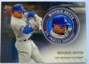 Mookie Betts 2020 Topps Series 2 Commemorative Coin Medallion Card Dodgers - Picture 1 of 2