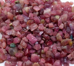 CERTIFIED 200 CT Natural Tourmaline Rough Lot Loose Gemstone - Picture 1 of 7